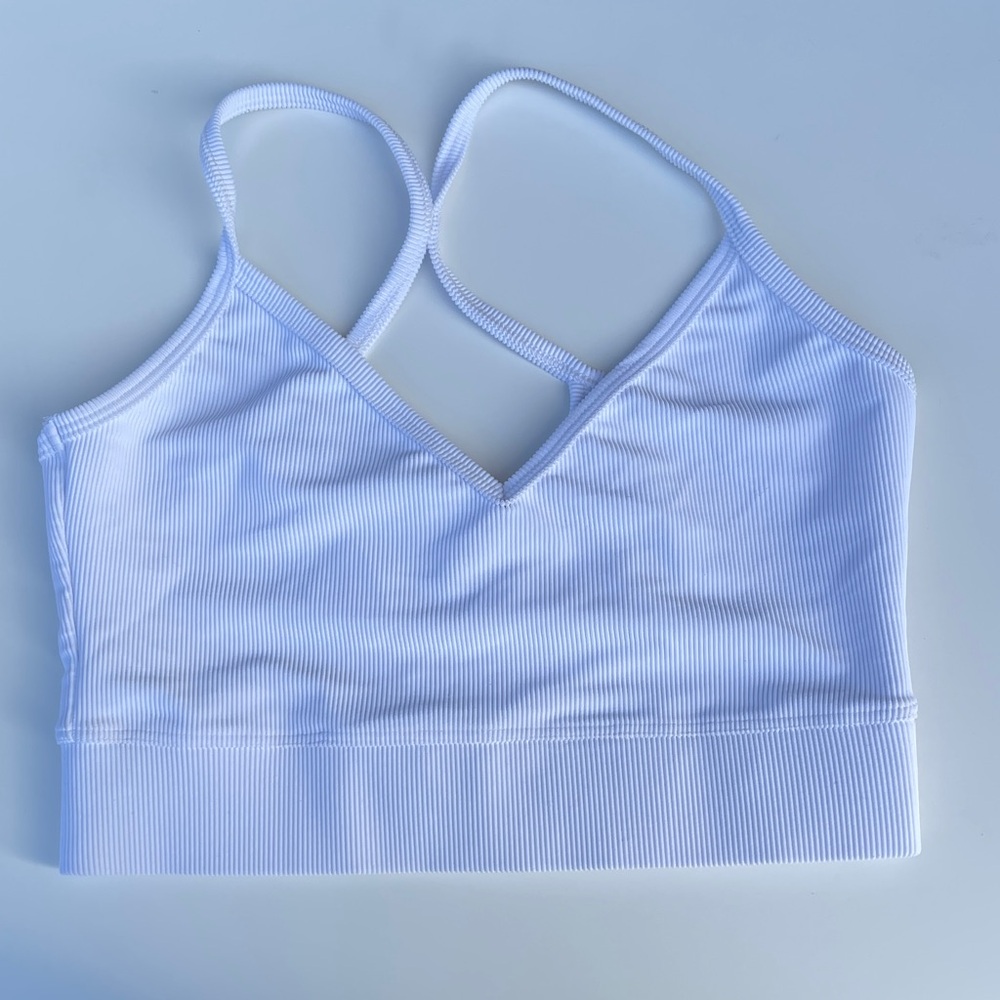 Cute Booty Lounge White Ribbed Tank Top
